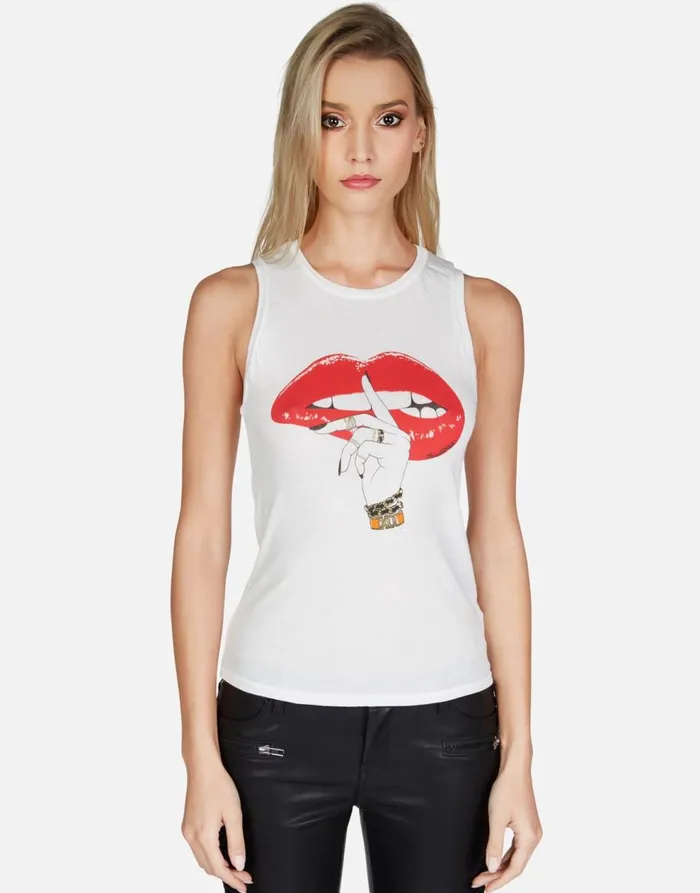 Women039s Ashlin XO Shh Lip Milk Lauren Moshi Tanks