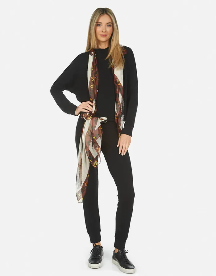 Women039s Belinda Scarf Black Horse Lauren Moshi Hoodies