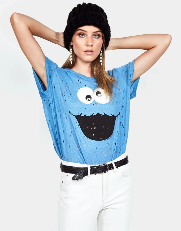 Women039s Bess Cookie Monster Riptide Lauren Moshi Short Sleeve