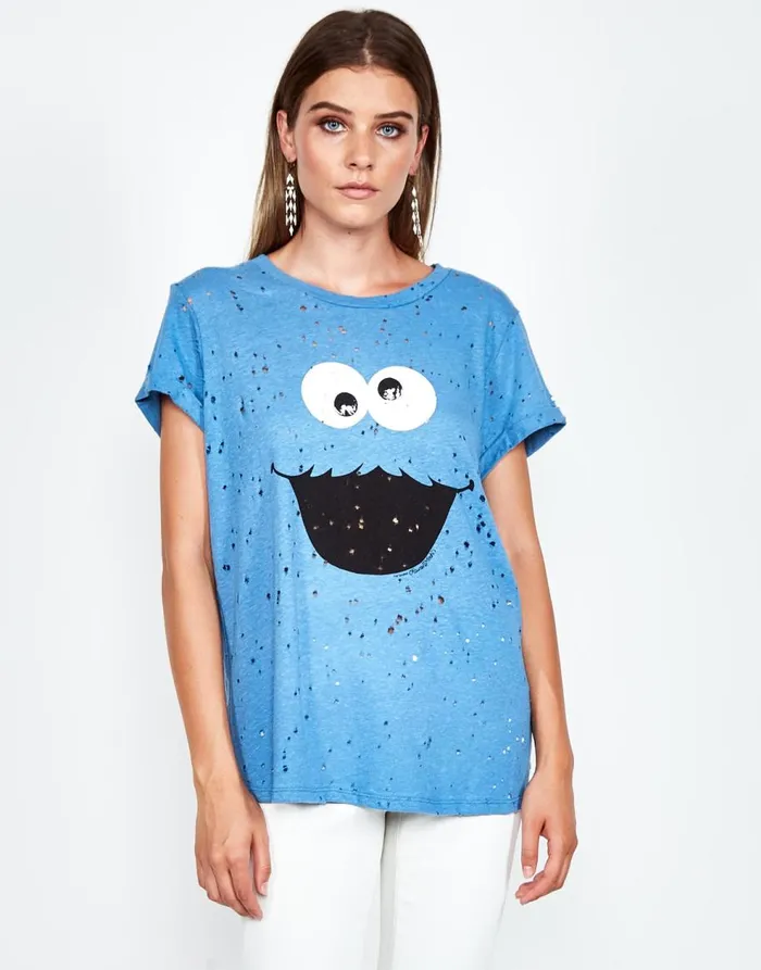 Women039s Bess Cookie Monster Riptide Lauren Moshi Short Sleeve