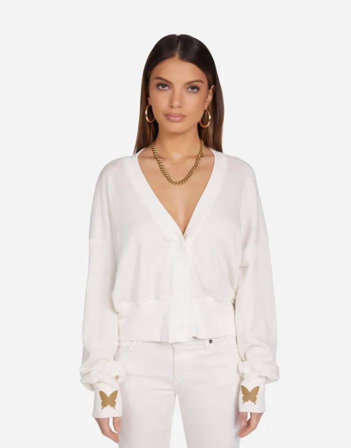 Women039s Camas Butterfly Eye Milk Lauren Moshi Sweaters and Knits