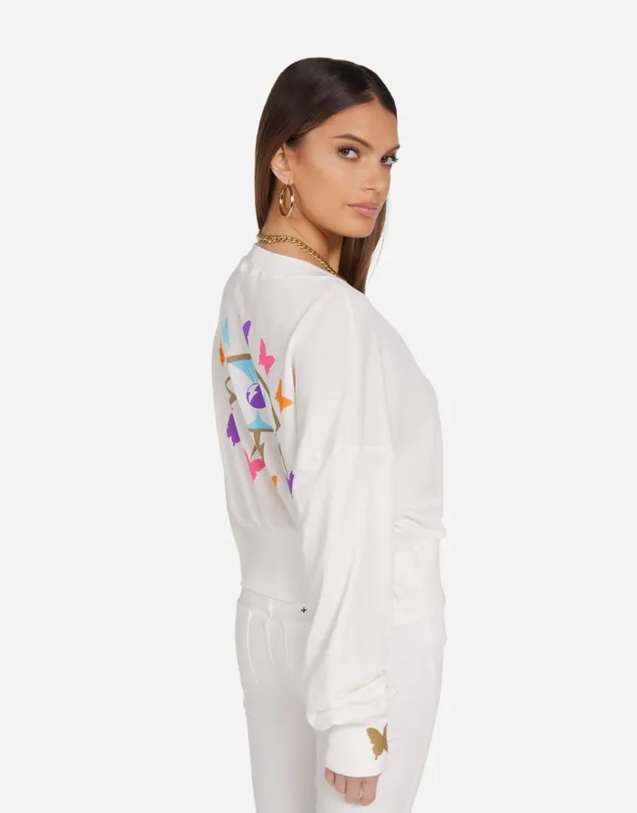 Women039s Camas Butterfly Eye Milk Lauren Moshi Sweaters and Knits