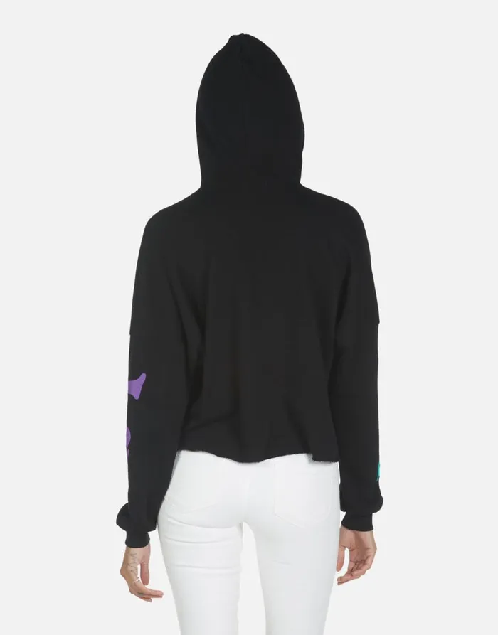 Women039s Cambry Peace Love Camel Black Lauren Moshi Hoodies