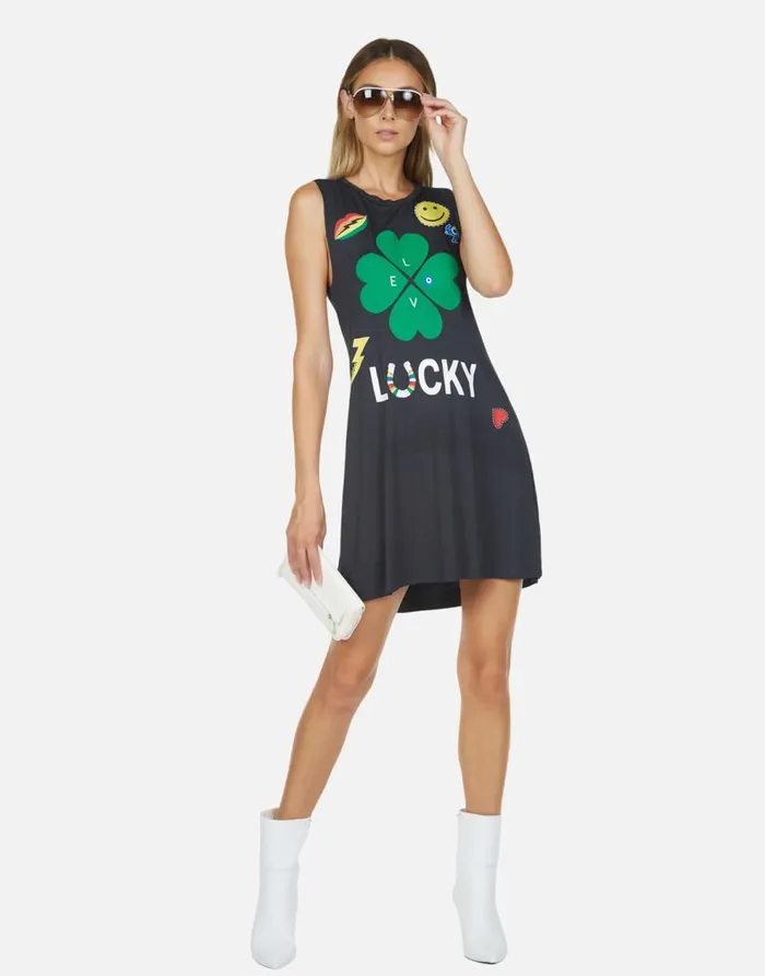 Women039s Deanna Lucky Clover Onyx Lauren Moshi Dresses