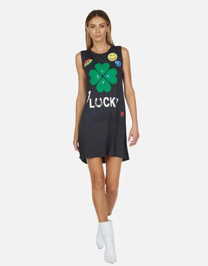 Women039s Deanna Lucky Clover Onyx Lauren Moshi Dresses