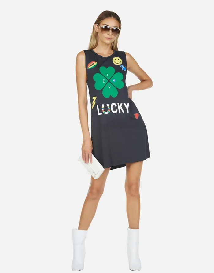 Women039s Deanna Lucky Clover Onyx Lauren Moshi Dresses