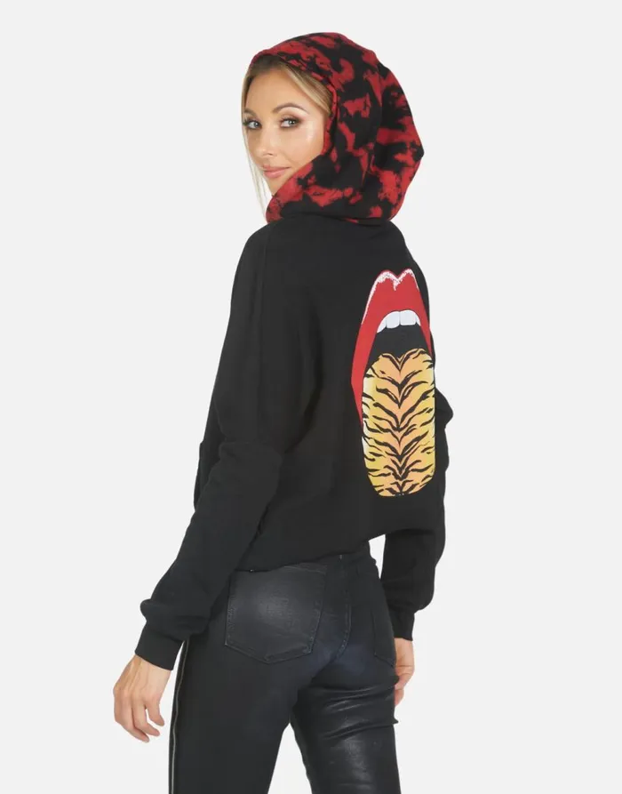 Women039s Destiny Tiger Tongue Blacklava Lauren Moshi Hoodies