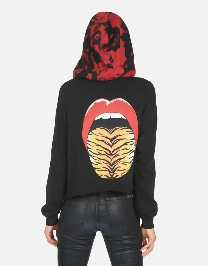 Women039s Destiny Tiger Tongue Blacklava Lauren Moshi Hoodies