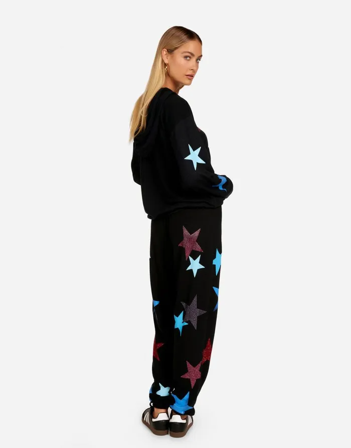 Women039s Harmony Color Crystal Multi Stars Onyx Lauren Moshi Hoodies