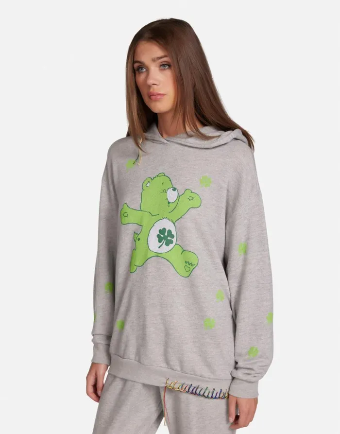 Women039s Harmony Good Luck Bear Heather Grey Lauren Moshi Hoodies
