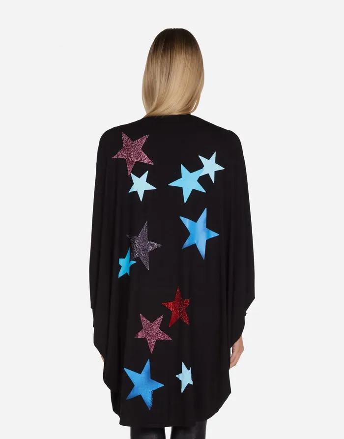 Women039s Isla Color Crystal Multi Stars Black Lauren Moshi Sweaters and Knits