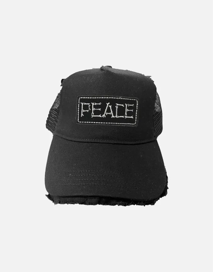Women039s Jilly Peace Bone Patch Black Lauren Moshi Hats