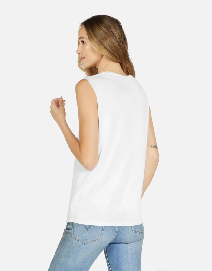Women039s Kel X Crystal Shark White Lauren Moshi Tanks