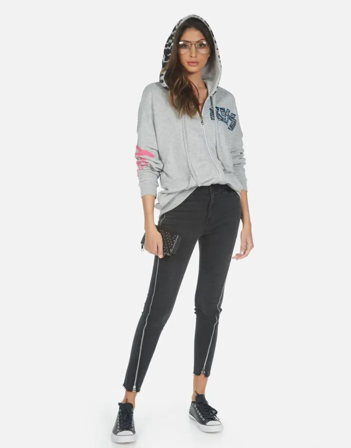 Women039s Koa KISS Animalize Heather Grey Lauren Moshi Hoodies