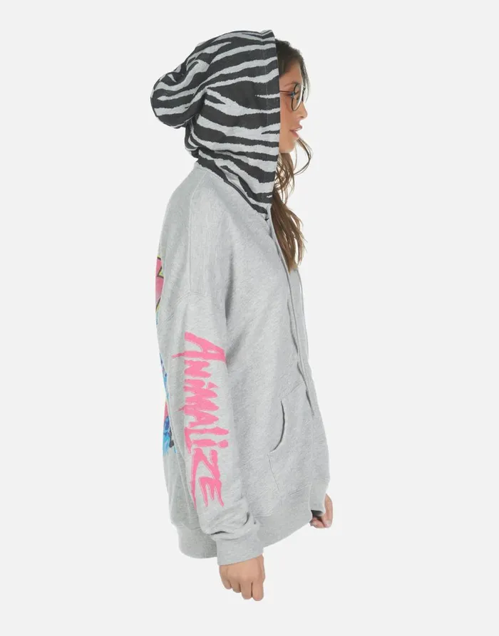 Women039s Koa KISS Animalize Heather Grey Lauren Moshi Hoodies