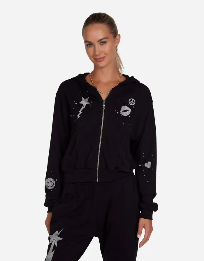 Women039s Lachelle Tiger Elements Black Lauren Moshi Hoodies