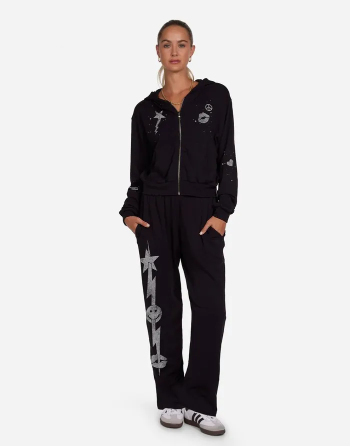 Women039s Lachelle Tiger Elements Black Lauren Moshi Hoodies