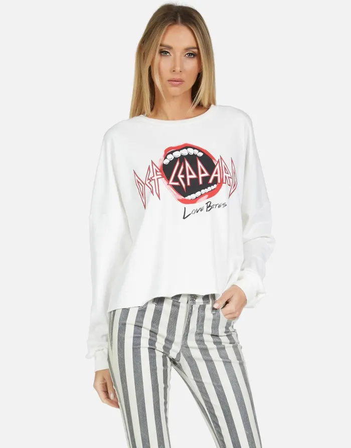 Women039s Lee Love Bites II Milk Lauren Moshi Long Sleeve