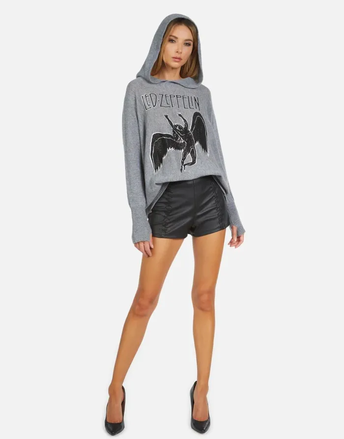 Women039s Namiko Led Zeppelin Outline Charcoal Lauren Moshi Sweaters and Knits