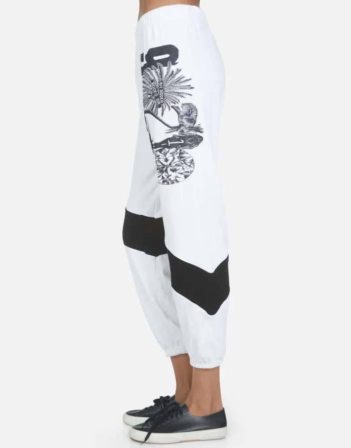 Women039s Ophelia 90210 White Lauren Moshi Long Sweatpants