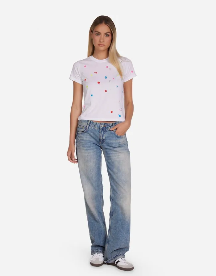 Women039s Ursula Charm Elements White Lauren Moshi Short Sleeve