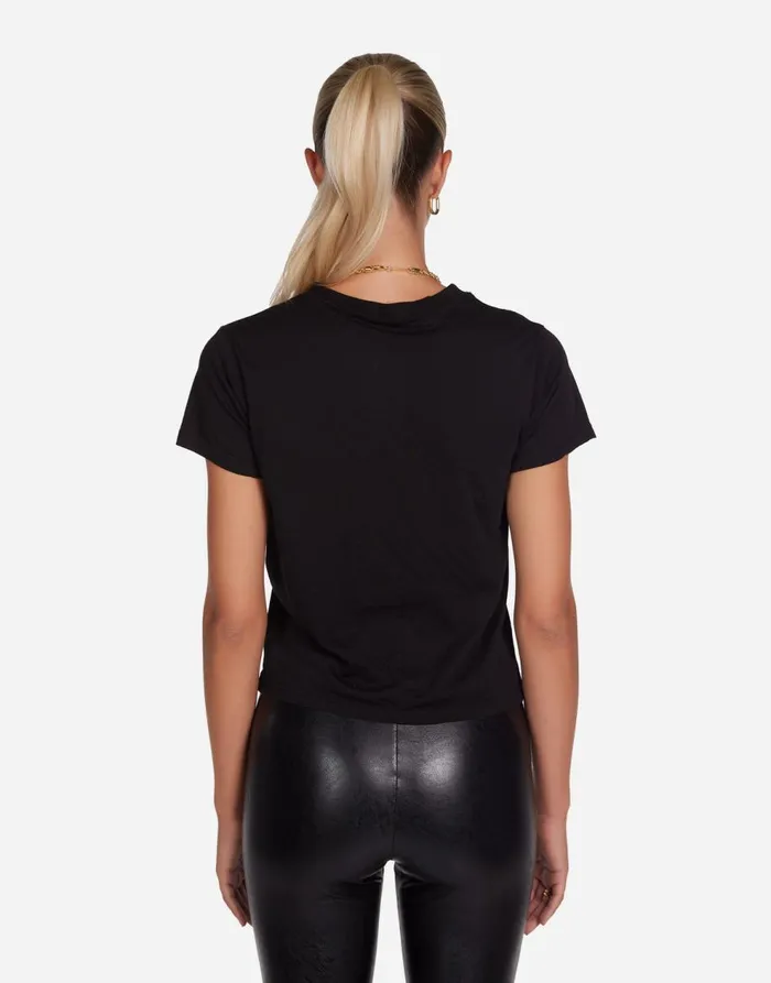 Women039s Ursula F You Biting Lip Black Lauren Moshi Short Sleeve