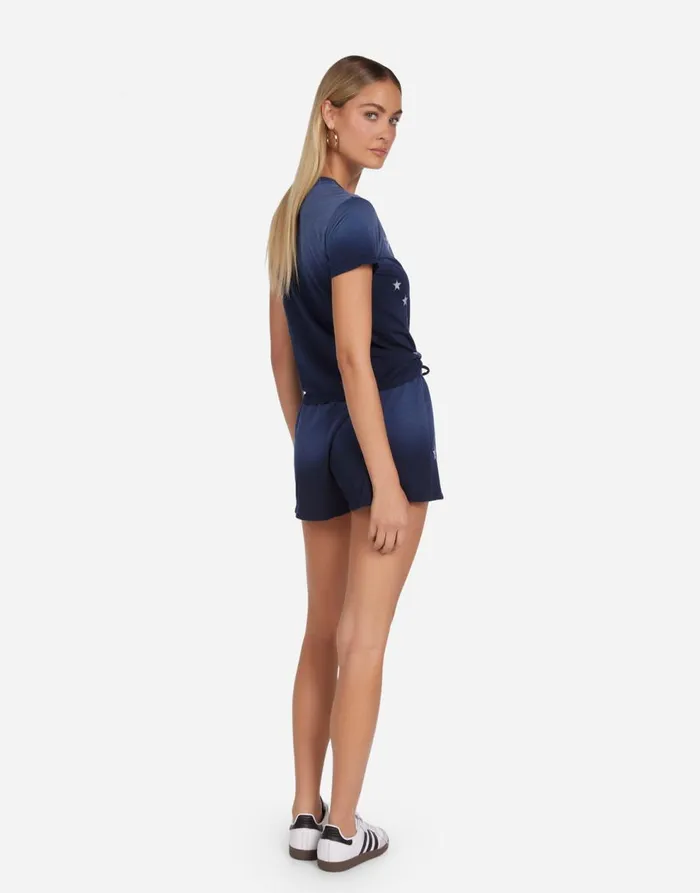 Women039s Ursula Vintage Stars Navy Ombre Lauren Moshi Short Sleeve