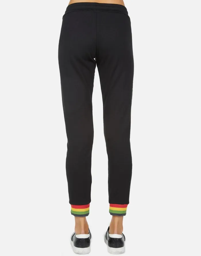 Women039s Valencia Rasta Lion Black Lauren Moshi Long Sweatpants