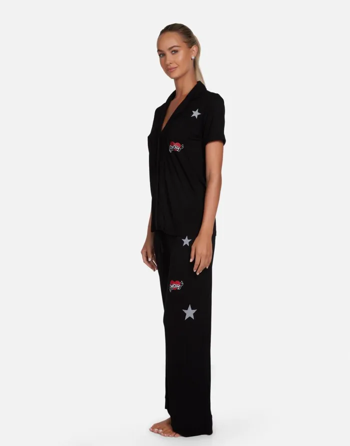 Women039s Waverly Rocker Teddy Black Lauren Moshi Short Sleeve