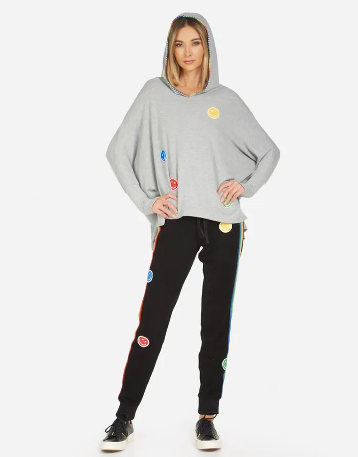 Women039s Wilma Peace Love Moshi Heather Grey Lauren Moshi Hoodies