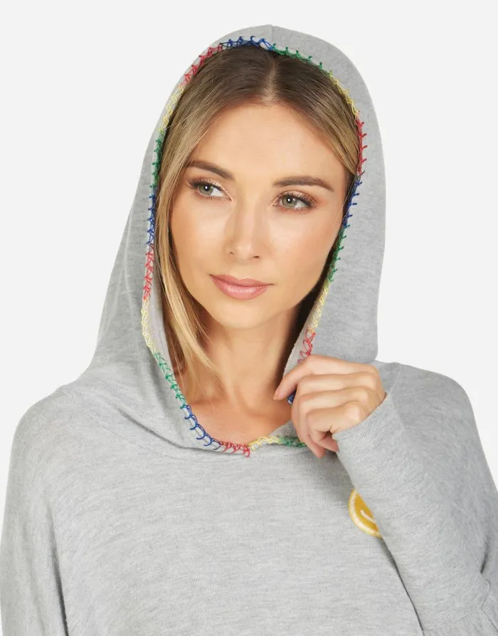 Women039s Wilma Peace Love Moshi Heather Grey Lauren Moshi Hoodies