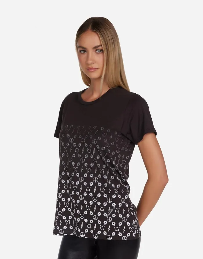 Women039s Wolf Designer Elements Onyx Lauren Moshi Short Sleeve
