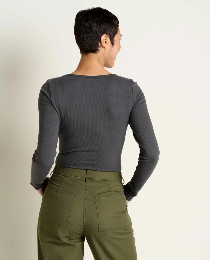 Women8217s ToadandCo Ponderosa Long Sleeve Bodysuit Soot Tops and TShirts