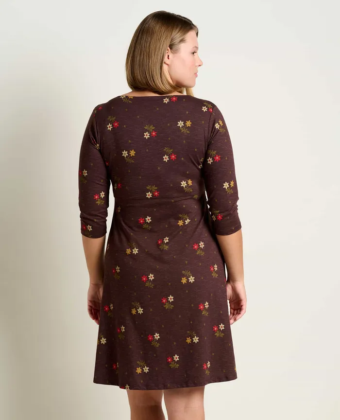 Women8217s ToadandCo Rosalinda Dress Carob Duo Print Dresses