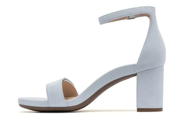 Women ABEO Footwear Dress Tempo Strap Light Blue Suede Women ABEO Footwear Dress Tempo Strap Light Blue Suede