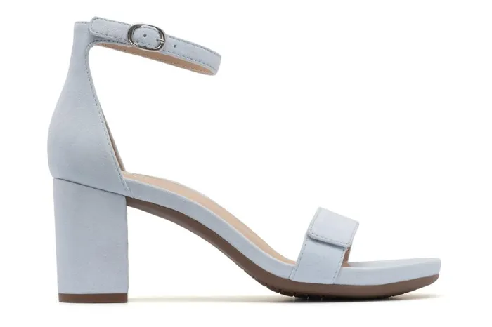Women ABEO Footwear Dress Tempo Strap Light Blue Suede Women ABEO Footwear Dress Tempo Strap Light Blue Suede
