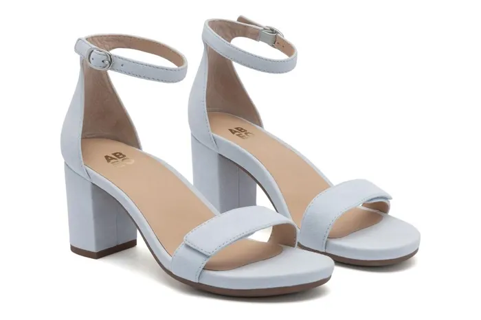 Women ABEO Footwear Dress Tempo Strap Light Blue Suede Women ABEO Footwear Dress Tempo Strap Light Blue Suede