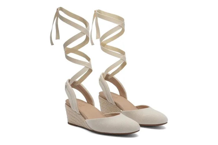 Women ABEO Footwear Dress Veranda Espadrille Lace Natural Canvas Women ABEO Footwear Dress Veranda Espadrille Lace Natural Canvas