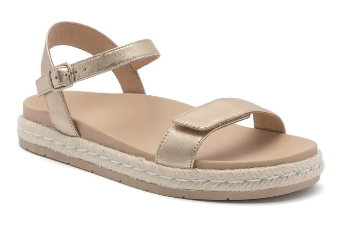 Women ABEO Footwear Sandals Isle Strap Light Gold