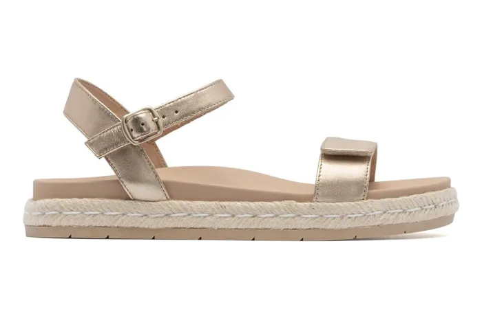 Women ABEO Footwear Sandals Isle Strap Light Gold Women ABEO Footwear Sandals Isle Strap Light Gold