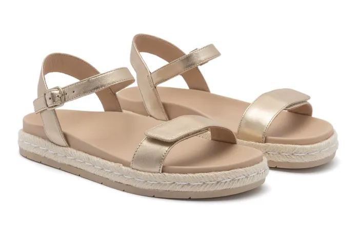 Women ABEO Footwear Sandals Isle Strap Light Gold Women ABEO Footwear Sandals Isle Strap Light Gold