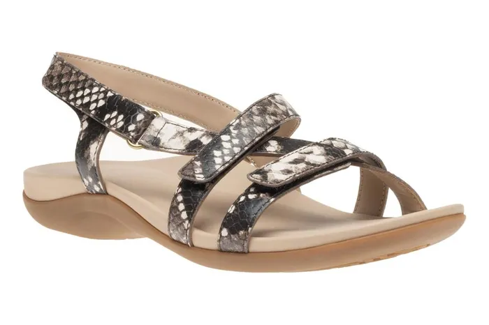 Women ABEO Footwear Sandals Ollie Natural Snake