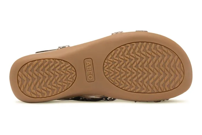 Women ABEO Footwear Sandals Ollie Natural Snake