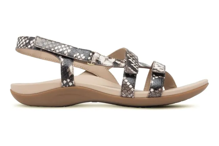 Women ABEO Footwear Sandals Ollie Natural Snake