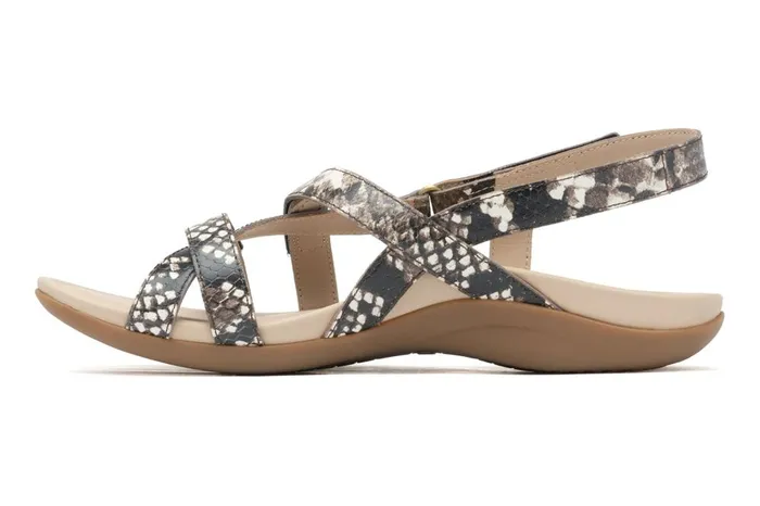 Women ABEO Footwear Sandals Ollie Natural Snake