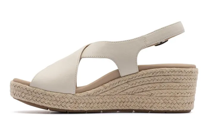 Women ABEO Footwear Sandals Riviera Cross Off White Leather Women ABEO Footwear Sandals Riviera Cross Off White Leather