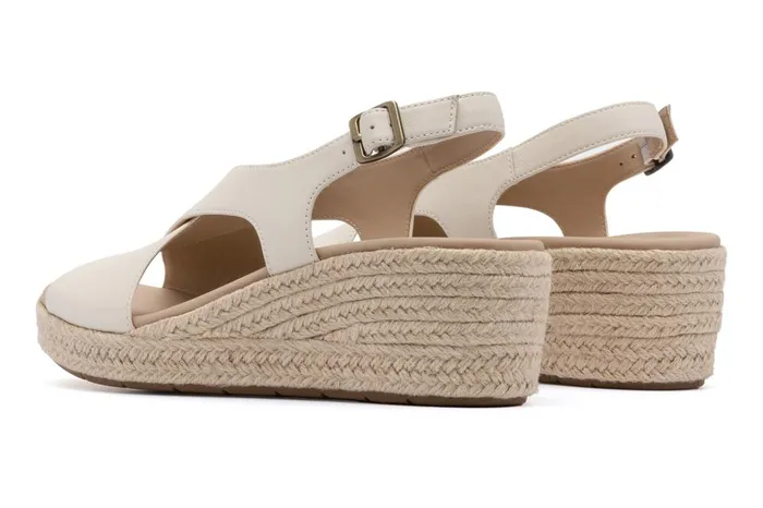 Women ABEO Footwear Sandals Riviera Cross Off White Leather Women ABEO Footwear Sandals Riviera Cross Off White Leather