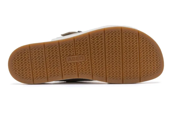 Women ABEO Footwear Sandals Solstice Cross Slide Beige Women ABEO Footwear Sandals Solstice Cross Slide Beige
