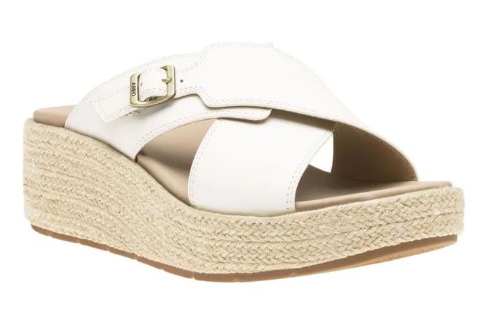 Women ABEO Footwear Sandals Solstice Cross Slide Coconut Milk