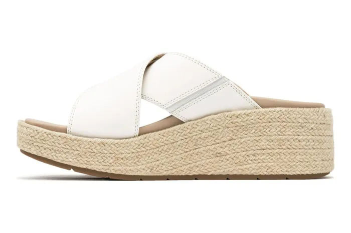 Women ABEO Footwear Sandals Solstice Cross Slide Coconut Milk Women ABEO Footwear Sandals Solstice Cross Slide Coconut Milk